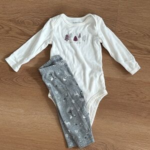 Carter's Cream Long Sleeve Onesie